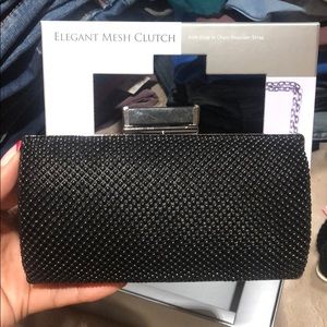 Jessica McClintock elegant black clutch